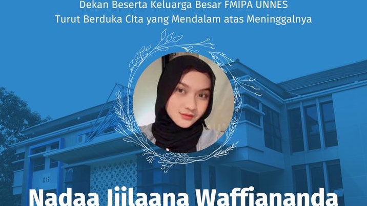 Nadaa Jiilaana Waffiananda Nyambi Perawat Kecantikan, Hari-hari Terakhir Mahasiswi Biologi Ini Diungkap