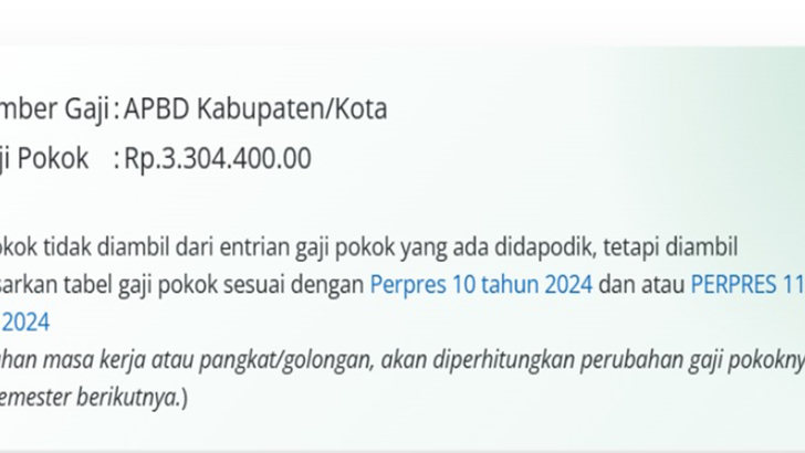 Penyebab Besaran TPG Masih Mengikuti Gapok Lama Padahal Gaji Pokok Berkala Sudah Masuk Info GTK!