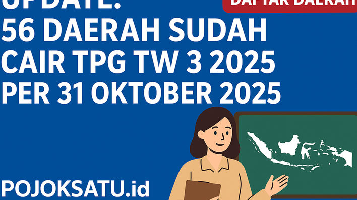 UPDATE 56 Daerah Sudah Cair TPG TW 3 2025 per 31 Oktober, Cek Daerah Anda Apakah Masuk Gelombang Ini