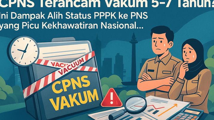 CPNS Terancam Vakum 5–7 Tahun? Ini Dampak Alih Status PPPK ke PNS yang Picu Kekhawatiran Nasional