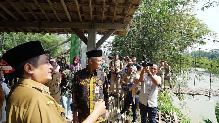 Ganjar Kucurkan Rp48 M Bangun Jembatan ‘Indiana Jones’ di Magelang