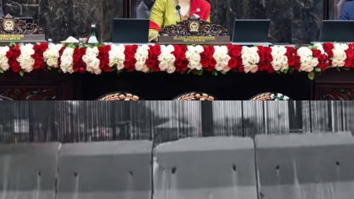 Puan Maharani Sebut Pintu Terbuka Bagi Rakyat, Penampakan Gerbang Gedung DPR Mirip Benteng Takeshi