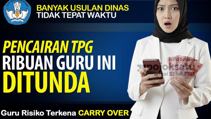 TPG Ribuan Guru Terancam DITUNDA Tahun Ini, Lambat Diusulkan Dinas, Ini Kelompok Guru yang Paling Berisiko CARRY OVER dan Wajib KEMBALIKAN TPG
