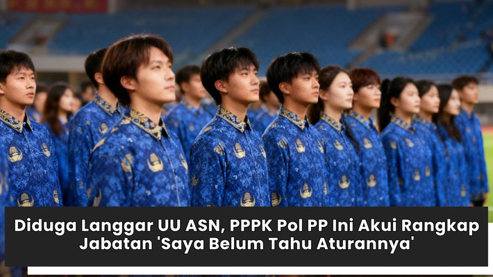 Diduga Langgar UU ASN, PPPK Pol PP Ini Akui Rangkap Jabatan 'Saya Belum Tahu Aturannya'