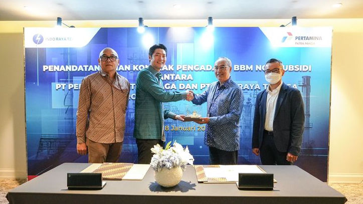 Pertamina Patra Niaga Regional JBB Tandatangani Kontrak Suplai BBM Non Subsidi dengan PT Indo Raya Tenaga