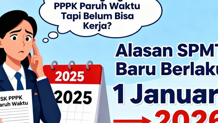 Sudah Pegang SK PPPK Paruh Waktu Tapi Belum Bisa Kerja? Ini Alasan SPMT Baru Berlaku 1 Januari 2026