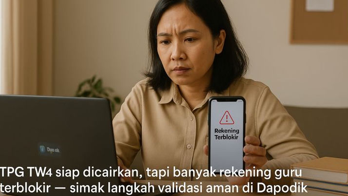 TPG TW 4 Siap Cair, Tapi Banyak Rekening Guru Terblokir! Ini Langkah Validasi Aman di Dapodik