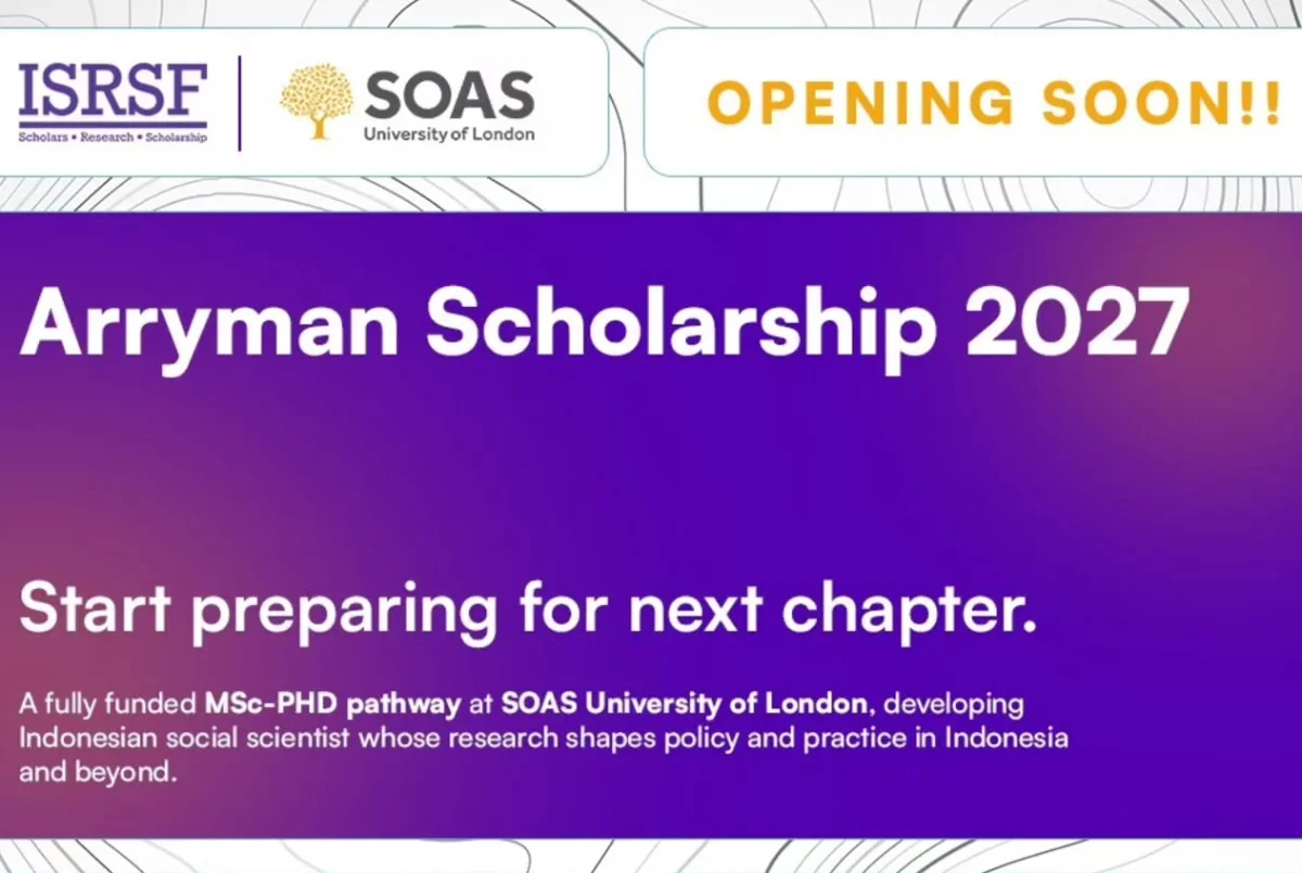 Arryman Scholarship 2027 Dibuka, Kuliah S2 hingga S3 di Inggris Gratis, Simak Manfaat, Jadwal dan Cara Daftarnya
