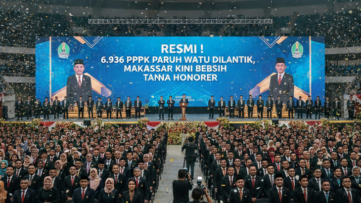 Resmi! 6.936 PPPK Paruh Waktu Dilantik, Makassar Kini Bersih Tanpa Honorer