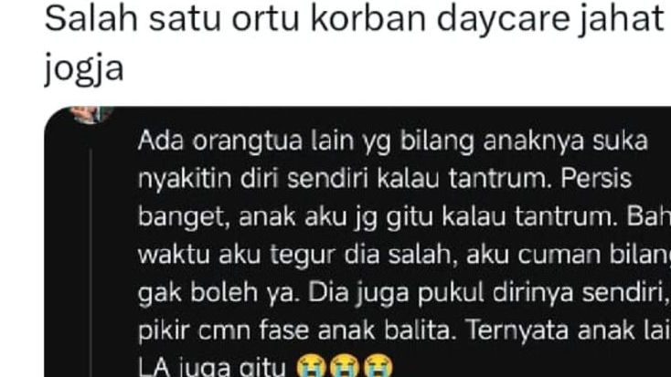 Dugaan Kekerasan di Daycare Little Aresha Jogja, Pola Perilaku Menyakiti Diri pada Anak Mencuat ke Publik!