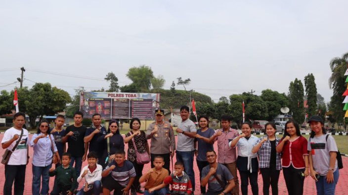 AKBP Taufiq Hidayat Thayeb Lepas Anak Polres Toba Lomba Polisi Cilik di Polda Sumut