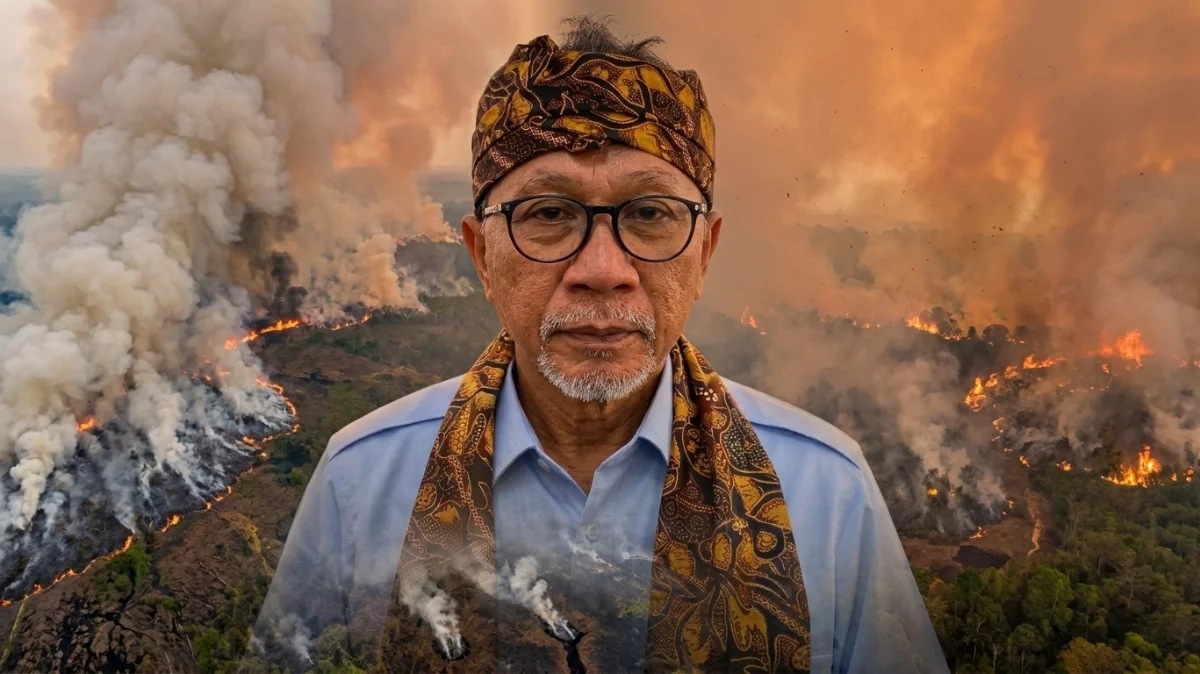 Zulkifli Hasan menanggapi kritik negara tetangga di tengah upaya pemadaman kebakaran hutan dan lahan.