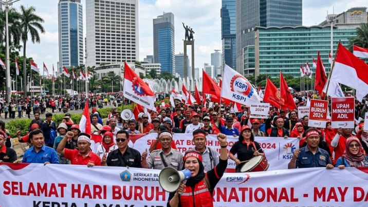 Polda Metro Amankan Bom Molotov HIngga Ketapel di Area Aksi May Day 2026