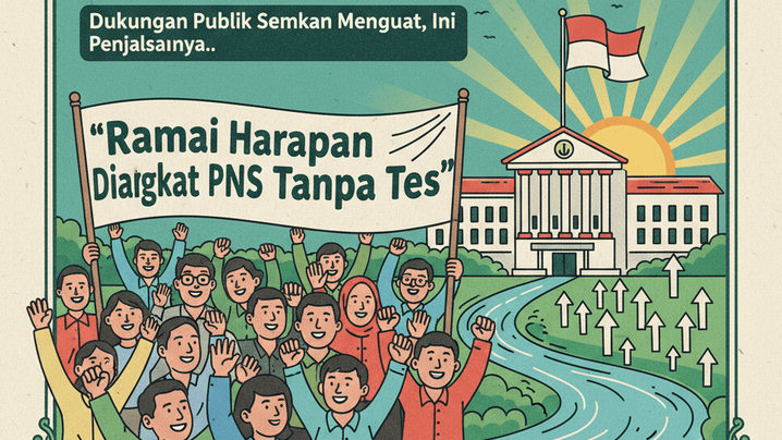 Ramai Harapan PPPK Diangkat Jadi PNS Tanpa Tes, Dukungan Publik Semakin Menguat, Ini Penjelasannya