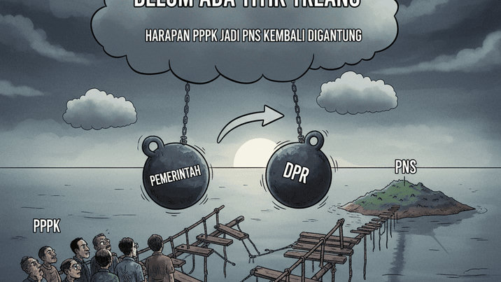 Belum Ada Titik Terang, Harapan PPPK Jadi PNS Kembali Digantung Pemerintah dan DPR