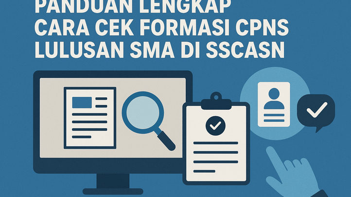 Lulusan SMA dan SMK Bisa Daftar CPNS! Ini Cara Melihat Formasi Resmi di SSCASN Sesuai Panduanya