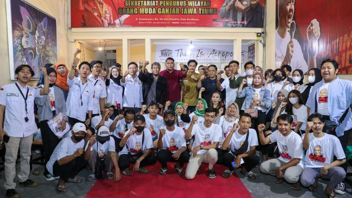 Perkuat Solidaritas, Relawan Ganjar yang Tergabung dalam OMG Jatim Resmikan Posko Pemenangan di Surabaya