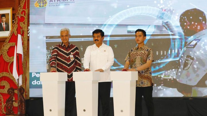 Launching Surakarta Kota Lengkap, Ganjar Optimis Mafia Tanah Hilang dan Konflik Lahan Berkurang