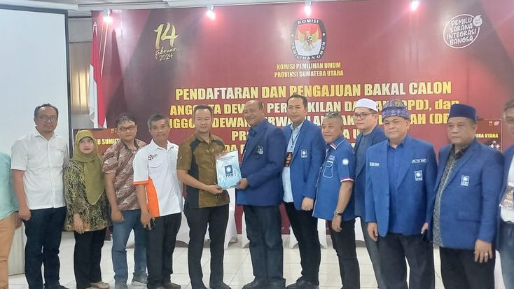Hari Ke-12, Hanura, PPP, dan PAN Daftarkan Bacalegnya ke KPU Sumut