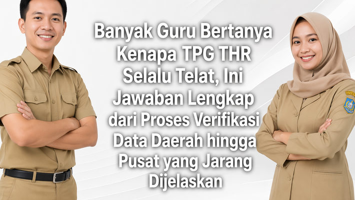 Banyak Guru Bertanya Kenapa TPG THR Selalu Telat, Ini Jawaban Lengkap dari Proses Verifikasi Data Daerah hingga Pusat yang Jarang Dijelaskan