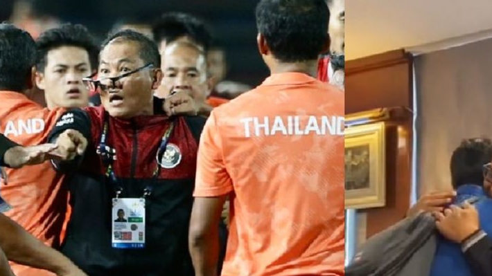 Ofisial Thailand Minta Maaf Pukul Manajer Indonesia, Sambil Nangis Peluk Sumardji