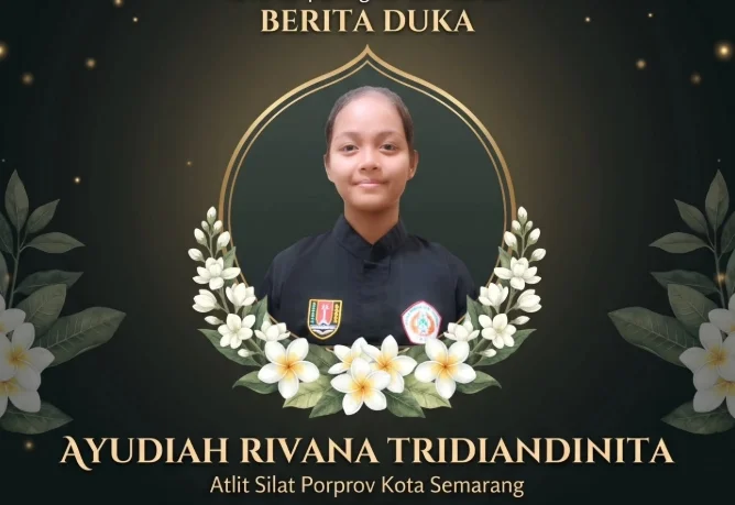 Atlet pencak silat Porprov Jateng 2026 meninggal dunia. akun Instagram KONI Kota Semarang