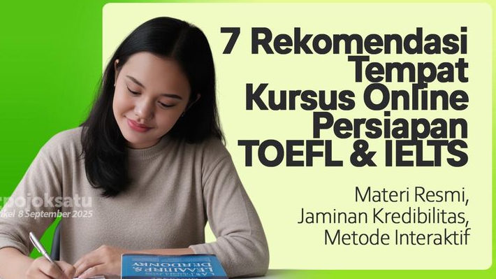 7 Rekomendasi Tempat Kursus Online Persiapan TOEFL & IELTS Terpercaya di Jabodetabek, Ini Rekomendasinya
