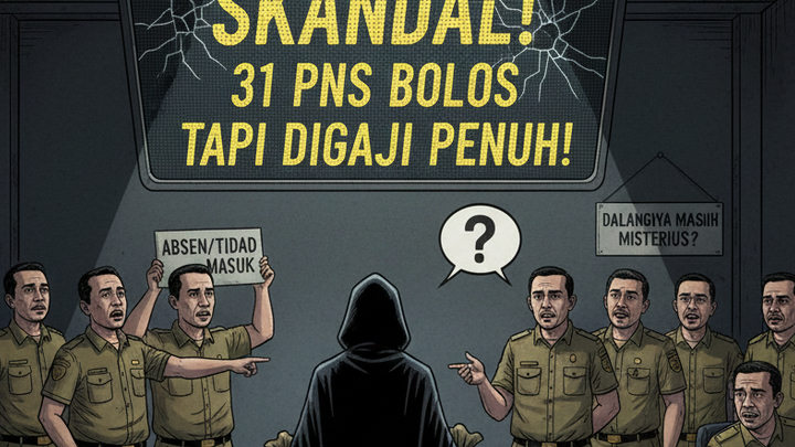 Skandal Gaji Siluman 1,4 M di Lampura! 31 PNS Bolos Tapi Digaji Penuh, Dalangnya Masih Misterius