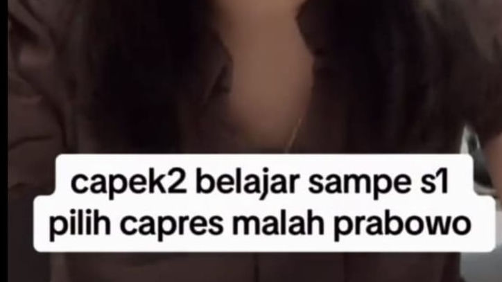 Ramai Video di Medsos Capek- capek S1, Rugi dong Nyoblos Prabowo, Pendukung 02 Nyolot