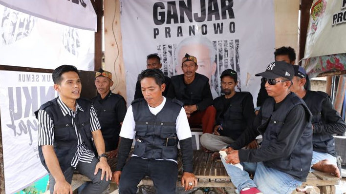 Ojek di Banten Jadikan Pangkalan sebagai Posko Pemenangan Ganjar dan Mahfud di Pilpres 2024