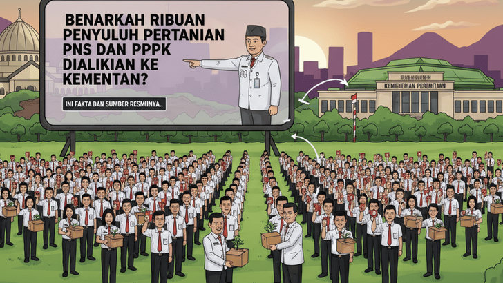 Benarkah Ribuan Penyuluh Pertanian PNS dan PPPK Dialihkan ke Kementan? Ini Fakta dan Sumber Resminya