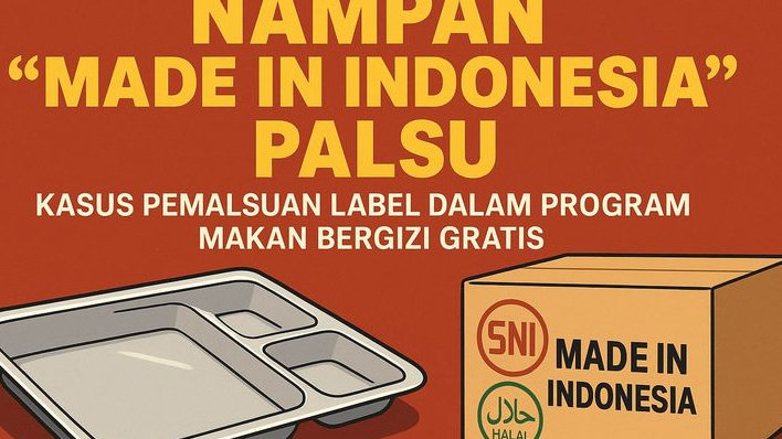 Anak Sekolah Makan Pakai Nampan Palsu,  Ancaman Tersembunyi di Balik Program Makan Bergizi