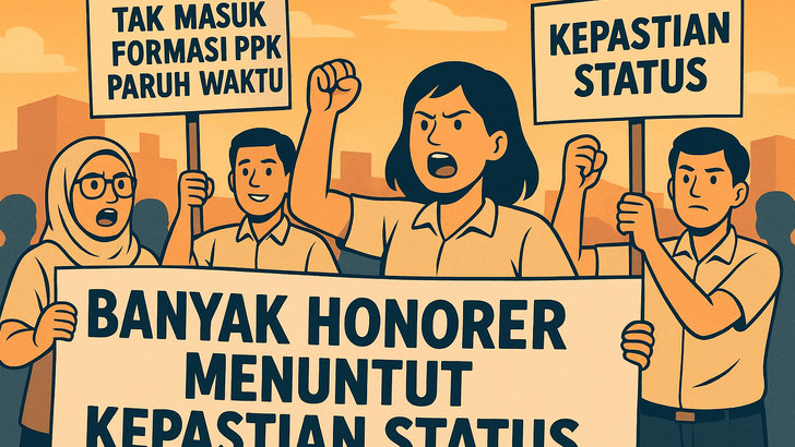 Tak Masuk Formasi PPPK Paruh Waktu, Banyak Honorer Menuntut Kepastian Status