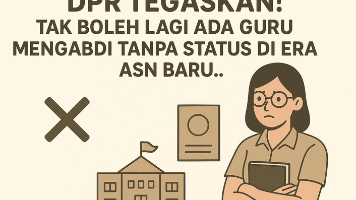 DPR Tegaskan! Tak Boleh Lagi Ada Guru Mengabdi Tanpa Status di Era ASN Baru