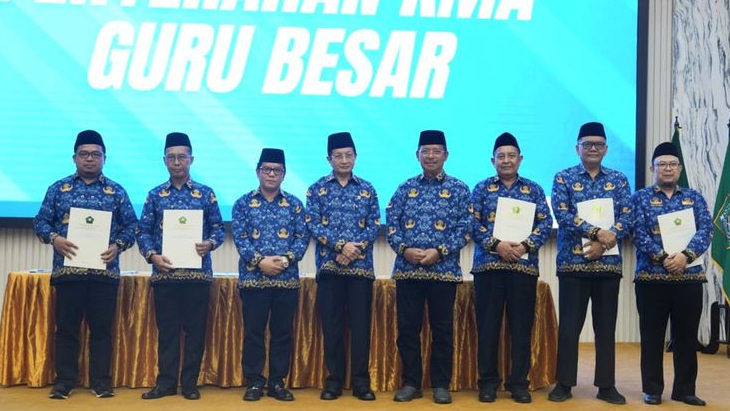 Menag Nasaruddin Umar Ingatkan 96 Profesor Baru, Terus Belajar atau Tertinggal oleh Mahasiswa
