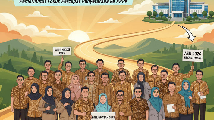 Guru Honorer Tetap Jadi Prioritas Rekrutmen ASN 2026, Pemerintah Fokus Percepat Penyetaraan ke PPPK