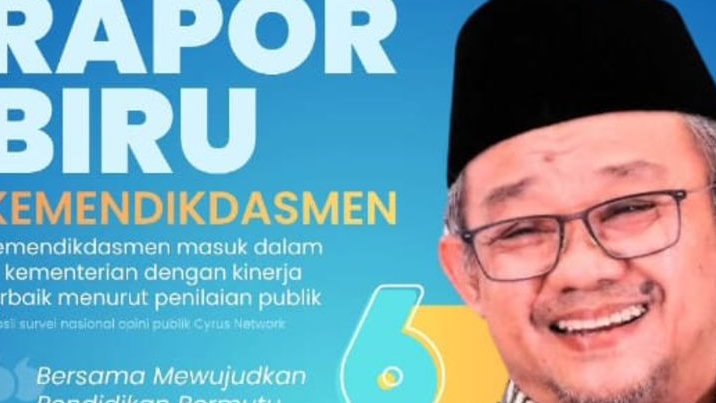 Kemendikdasmen Raih Peringkat 6 Kementerian Berkinerja Terbaik Versi Cyrus Network