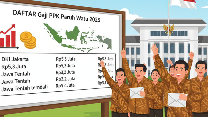 Terungkap! Ini Daftar Gaji PPPK Paruh Waktu 2025 di Tiap Provinsi, Jakarta Tertinggi Rp 5,3 Juta, Daerah ini Paling Rendah!
