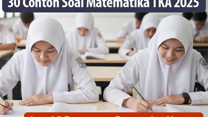 30 Contoh Soal serta Pembahasan TKA 2025 Matematika, Jenjang SMA dan SMK 2025, Level 2 Penerapan Rumus dan Konsep