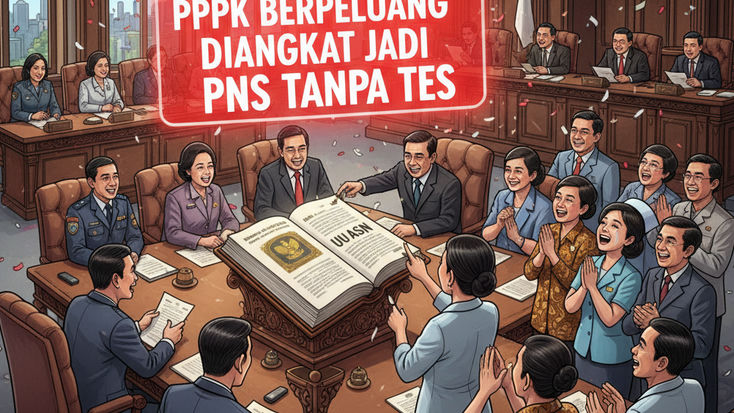 Kabar Gembira! PPPK Berpeluang Diangkat Jadi PNS Tanpa Tes,  Revisi UU ASN Mulai Masuk Pembahasan DPR