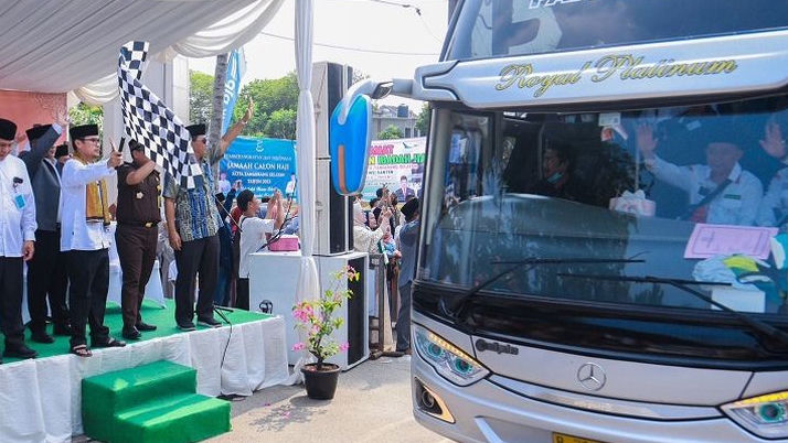 385 Calon Jemaah Haji Dilepas Wakil Wali Kota Tangsel, Tertua Berusia 93 Tahun