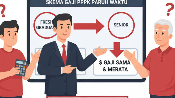 Adilkah ? Fresh Graduate dan Pegawai Senior PPPK Paruh Waktu 2025 Digaji Sama, Ini Dalih Pemerintah