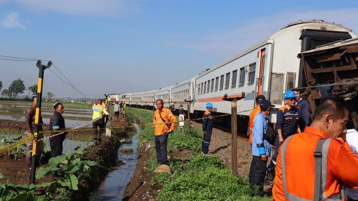 Begini Penjelasan PT KAI Terkait  Kondisi Dua Masinis KA Turangga yang Selamat dari Kecelakaan Kereta Api di Cicalengka
