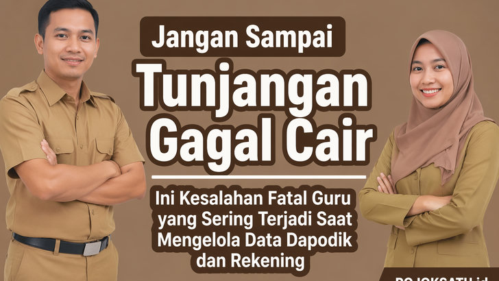 Jangan Sampai Tunjangan Gagal Cair, Ini Kesalahan Fatal Guru yang Sering Terjadi Saat Mengelola Data Dapodik dan Rekening