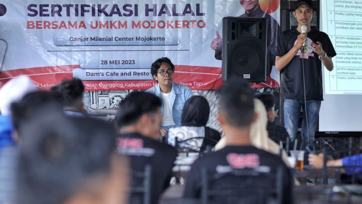 Dampingi UMKM, Ganjar Milenial Center Gelar Penyuluhan Sertifikasi Halal di Mojokerto