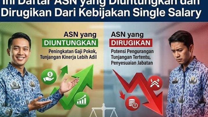 Ini Daftar ASN yang Diuntungkan dan Dirugikan, Impas Dari Kebijakan Single Salary