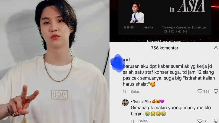 Respect, Ketika Suga BTS Ingatkan Staf Konsernya di Indonesia untuk Istirahat dan Salat