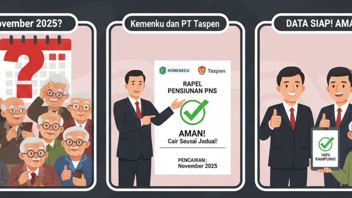 Viral Isu Rapel Pensiunan PNS Gagal Cair November 2025, Begini Tanggapan Kemenkeu dan PT Taspen