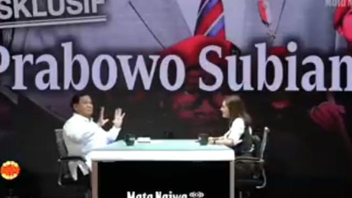 Didesak Najwa Shihab, Prabowo Subianto Tanggapi Cebong Kampret