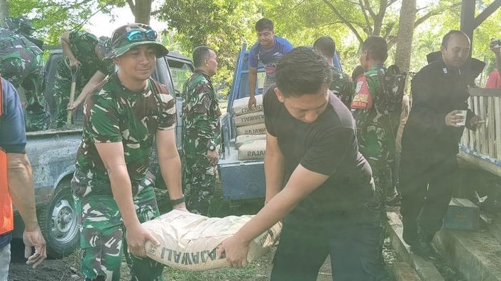 Kodim 0604 dan Lapas Karawang Gotong Royong Renovasi Panti Asuhan, Wujud Kepedulian untuk Anak Yatim